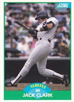 1989 Score Jack Clark #25 card image