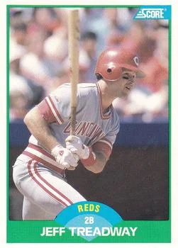 1989 Score Jeff Treadway #86 card image