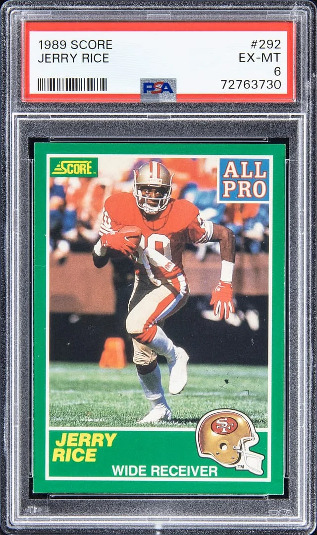 1989 Score Jerry Rice #292 card image