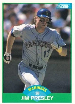 1989 Score Jim Presley #73 card image