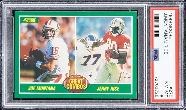 1989 Score Joe Montana, Jerry Rice #279 card image