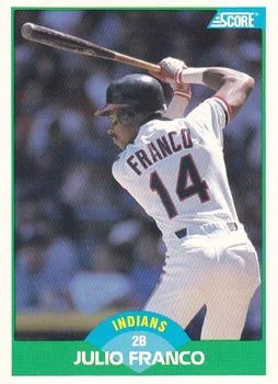 1989 Score Julio Franco #11 card image
