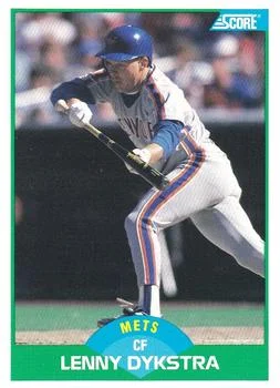 1989 Score Lenny Dykstra #84 card image