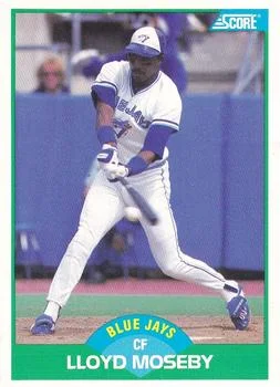 1989 Score Lloyd Moseby #12 card image