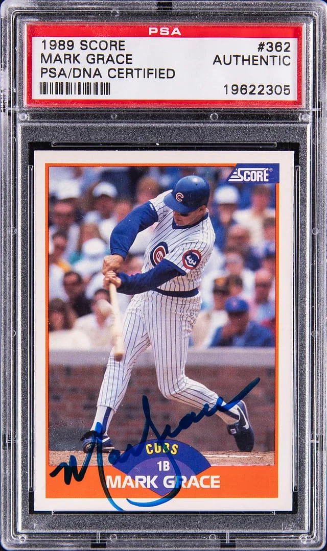 1989 Score Mark Grace #362 card image