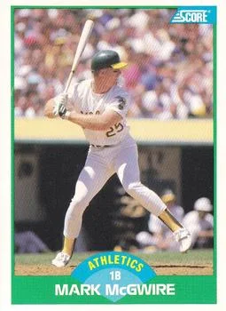 1989 Score Mark McGwire #3 card image