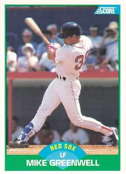1989 Score Mike Greenwell #66 card image