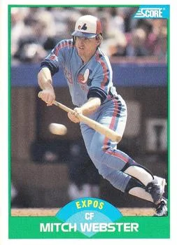 1989 Score Mitch Webster #71 card image