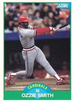 1989 Score Ozzie Smith #80 card image