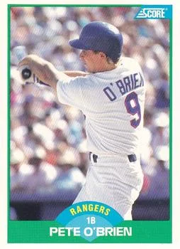 1989 Score Pete O'Brien #22 card image