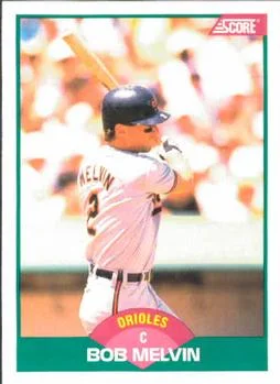 1989 Score Rookie & Traded Bob Melvin #61T card image