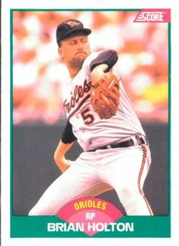 1989 Score Rookie & Traded Brian Holton #59T card image