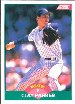 1989 Score Rookie & Traded Clay Parker #94T card image