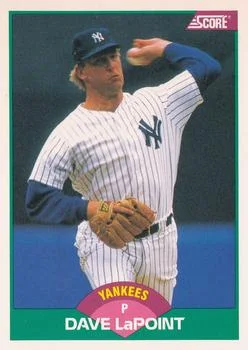 1989 Score Rookie & Traded Dave LaPoint #4T card image