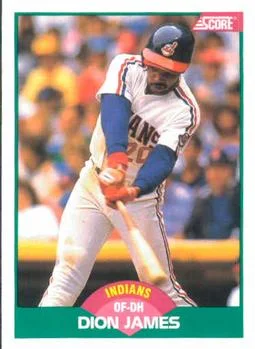 1989 Score Rookie & Traded Dion James #51T card image