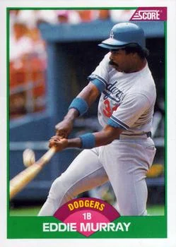 1989 Score Rookie & Traded Eddie Murray #31T card image
