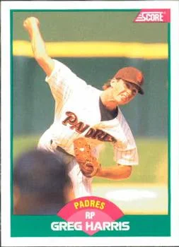 1989 Score Rookie & Traded Greg Harris Variant #87T card image