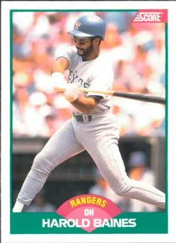 1989 Score Rookie & Traded Harold Baines #62T card image