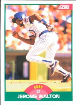 1989 Score Rookie & Traded Jerome Walton #85T card image
