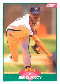 1989 Score Rookie & Traded Jim Clancy #42T card image