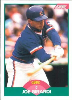1989 Score Rookie & Traded Joe Girardi #84T card image