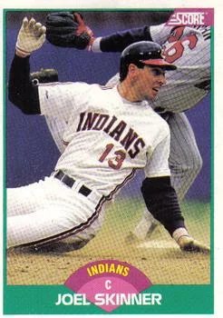 1989 Score Rookie & Traded Joel Skinner #76T card image