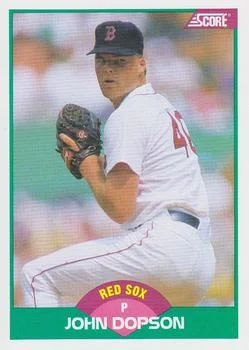 1989 Score Rookie & Traded John Dopson #40T card image