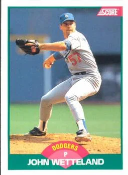 1989 Score Rookie & Traded John Wetteland #90T card image