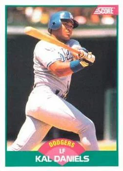 1989 Score Rookie & Traded Kal Daniels #48T card image