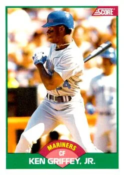 1989 Score Rookie & Traded Ken Griffey #100T card image