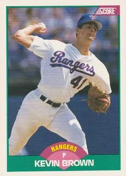 1989 Score Rookie & Traded Kevin Brown #89T card image