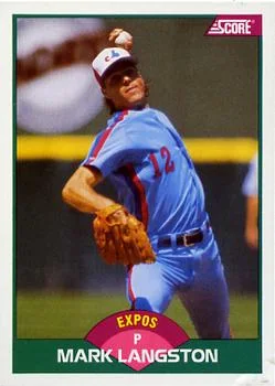 1989 Score Rookie & Traded Mark Langston #25T card image