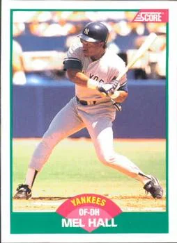 1989 Score Rookie & Traded Mel Hall #54T card image