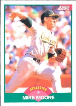 1989 Score Rookie & Traded Mike Moore #5T card image