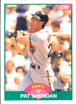 1989 Score Rookie & Traded Pat Sheridan #71T card image