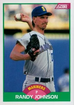 1989 Score Rookie & Traded Randy Johnson #77T card image