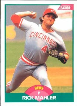 1989 Score Rookie & Traded Rick Mahler #79T card image