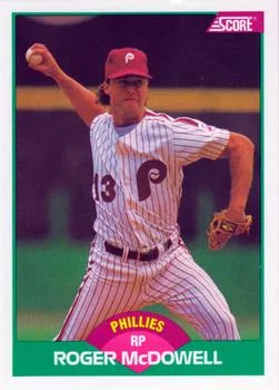 1989 Score Rookie & Traded Roger McDowell #53T card image