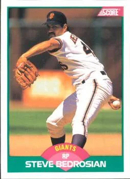 1989 Score Rookie & Traded Steve Bedrosian #49T card image