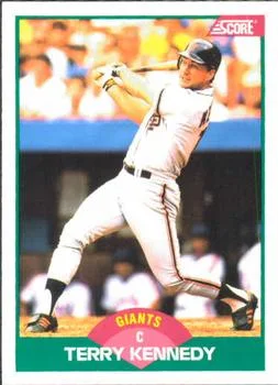 1989 Score Rookie & Traded Terry Kennedy #30T card image