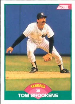 1989 Score Rookie & Traded Tom Brookens #73T card image