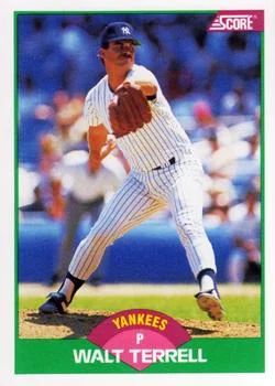 1989 Score Rookie & Traded Walt Terrell #75T card image