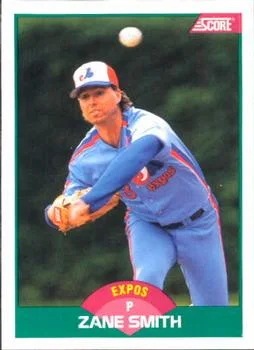 1989 Score Rookie & Traded Zane Smith #56T card image