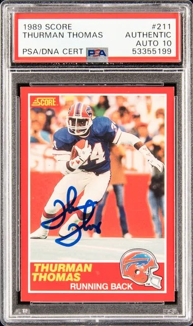 1989 Score Thurman Thomas #211 card image