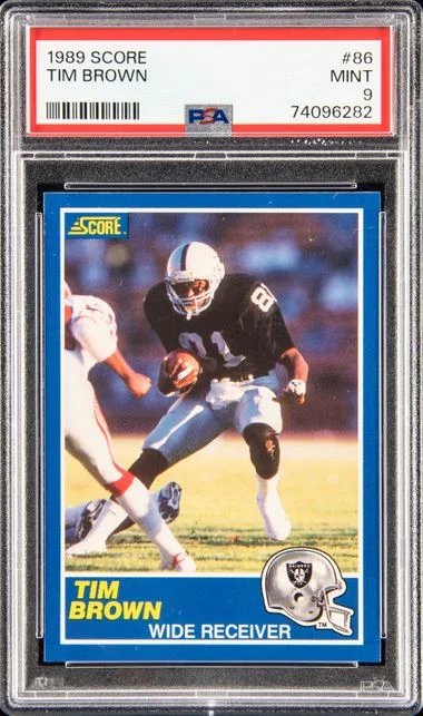 1989 Score Tim Brown #86 card image