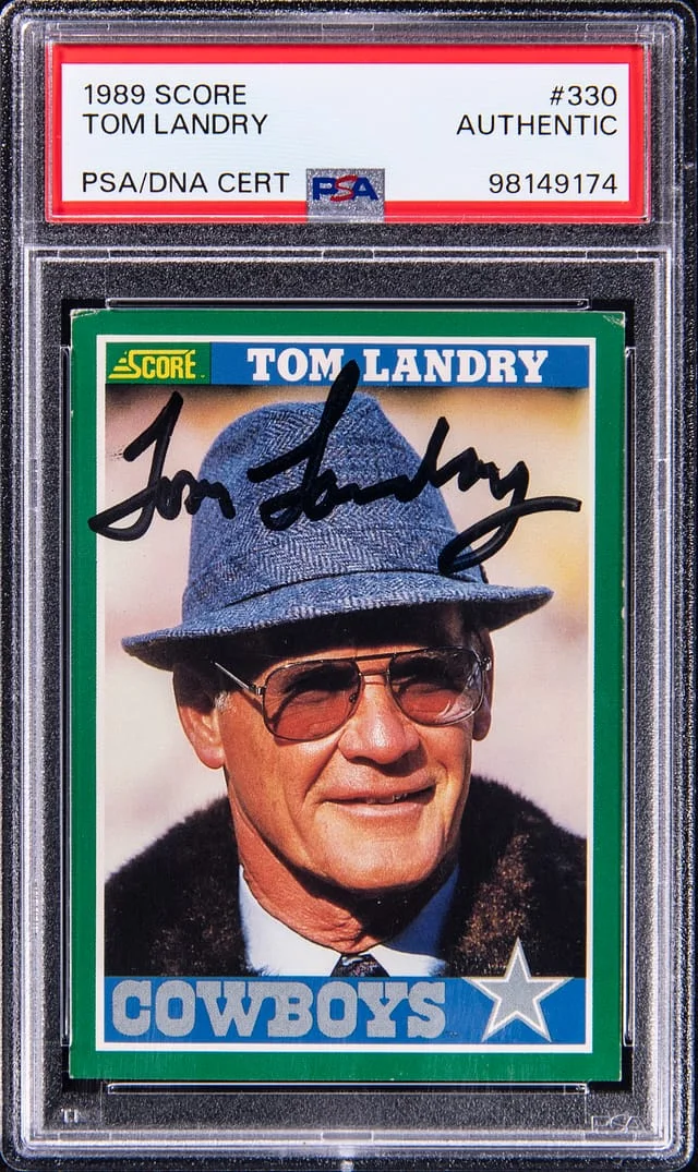 1989 Score Tom Landry #330 card image