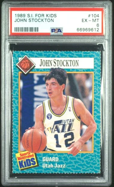 1989 S.I. For Kids John Stockton #104 card image