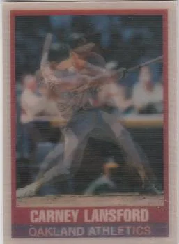 1989 Sportflics Carney Lansford #53 card image