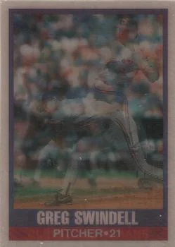 1989 Sportflics Greg Swindell #4 card image