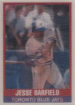 1989 Sportflics Jesse Barfield #9 card image